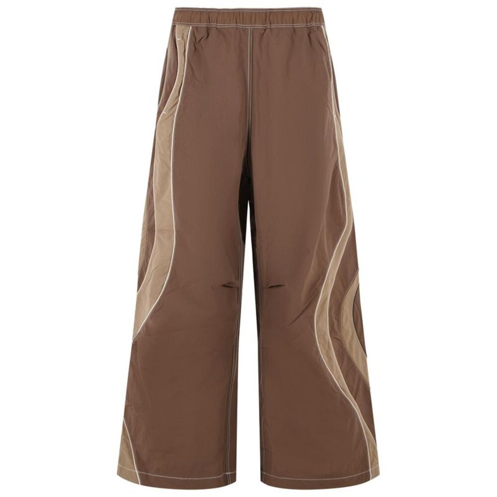 Erl Brown Nylon Patalone Men